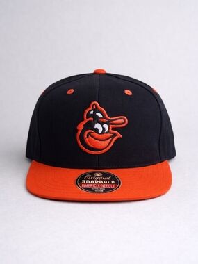 Baltimore Orioles Snapback Hat Black Orange MLB Cap American Needle EUC